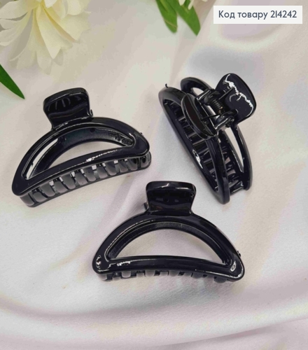 Краб пластик, глянцевый Дугой, 5см, Черного цвета 214242 фото 1