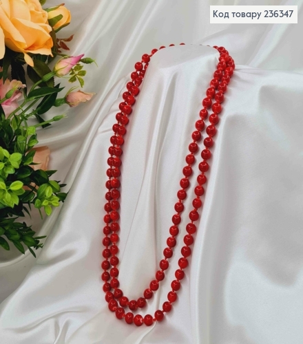 Ожерелье из жемчужин 10мм, Бордовые, 150см 236347 фото 2