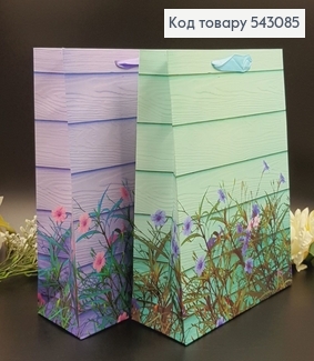 Пакет бумажный средний "Весна", 26х32х10см в ассорт. 543085 фото