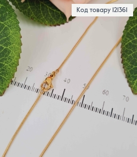 Цепочка, плетение снейк граненый, дл. 60см. Xuping 18K 121361 фото