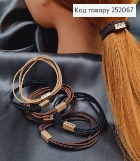 Резинка шнурок 5см  КВАРДРО коричневые тона  в асорт. 252067 фото