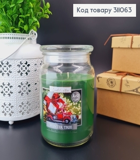 Аромасвічка в банці Winter Tree (ялинка) BISPOL 500 г/ 100год.горіння snd 99-348 311063 фото