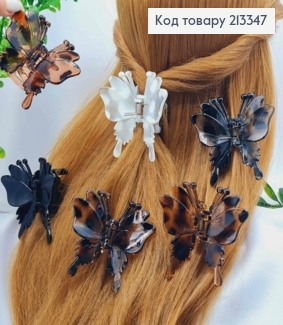 Краб пластик глянцевый "БАБОЧКА", 7*7см, Цвета в ассортименте 213347 фото