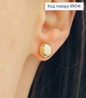 Серьги гвоздики Объемный шарик, 0,8 см, XUPING 18K 119041 фото