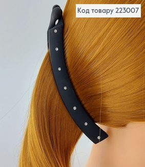 Заколка банан з  камінцями Хамелеон 12 см 223007 фото