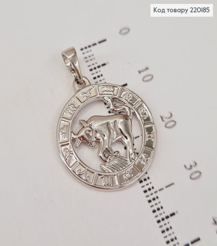 Кулон родований Знак зодіаку "Телець", 2см, Xuping 220185 фото 1