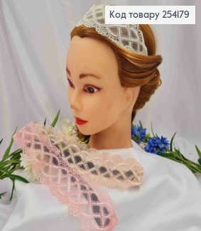 Повязка-обруч для греческой прически, Ажурная, размер 25*6, цвета в ассортименте. 254179 фото