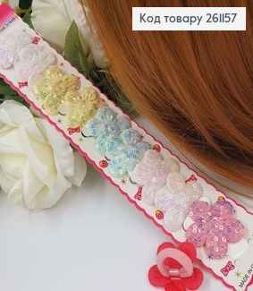 Резинки детские Цветок Блеск 10шт/уп 261157 фото