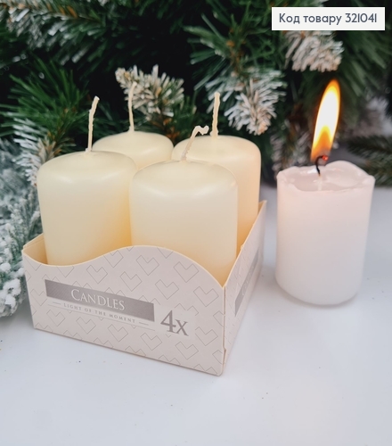 Набор свечей МОЛОЧНЫХ  BISPOL 4 шт (7 год./55г), 40/60мм 321041 фото 1