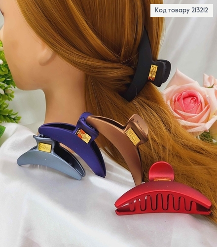 Краб каучук, матовый с золотой пластинкой, "банан" 9,5см, в ассорт. 213212 фото 1