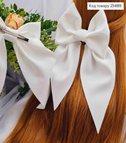 Заколка(7,5см) Бант (14*20см) АИВОРИ, плотный софт, ручная работа, Украина 254189 фото 1