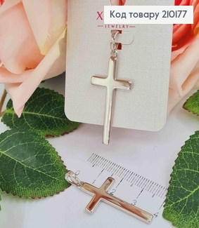 Крестик родованный, 3,5*1,7см, Xuping 210177 фото