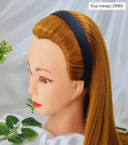 Обруч пластик, черный матовый, 2,5см 291180 фото 1