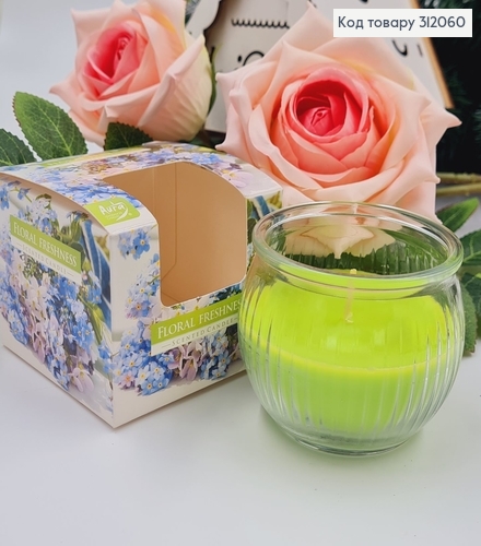 Аромасвеча  стакан BISPOL Цветочная свежесть 80 г/18 годин,sn 69 - 358 312060 фото 1