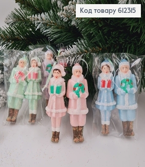 Новогодняя фигура Дети 2шт/уп, в ассорт., 10*3см, Украина 612315 фото