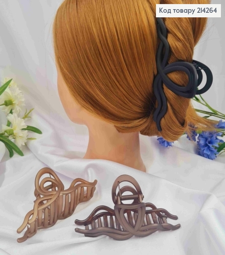 Краб пластик (прочный), матовый, "Волнистая Петелька", 13см, Пастельных цветов в ассортименте. 214264 фото 1