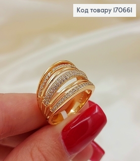 Кольцо Тиана с камнями 18К Xuping 170661 фото