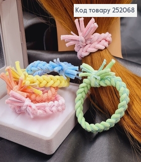 Резинка шнурок 5см ПЛЕТЕННАЯ пастельные цвета  в асорт. 252068 фото