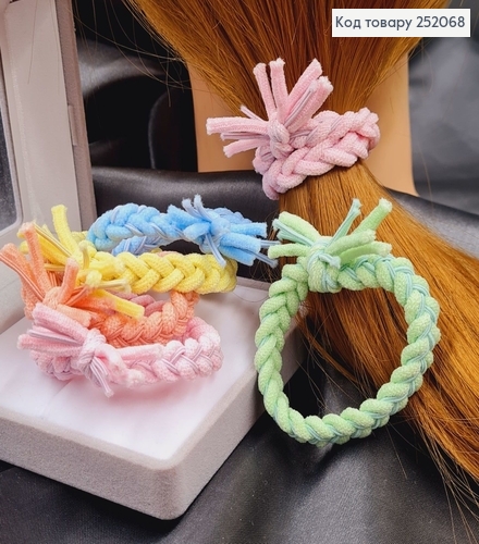 Резинка шнурок 5см ПЛЕТЕННАЯ пастельные цвета  в асорт. 252068 фото 1