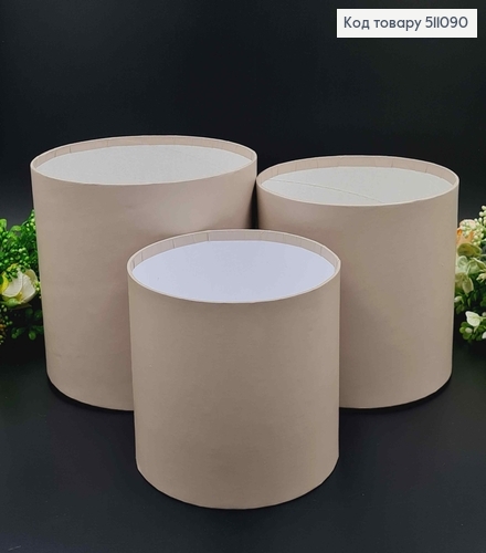 Набор Коробок 3шт, Без крышки, СВЕТ-СЕРЫЙ 17,5*20,5см, 16*18,5см, 14*16,5см. 511090 фото 1