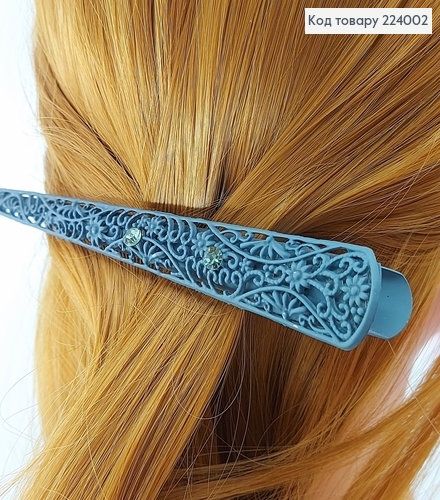 Заколка стріла метал кружево з камінцями 13 см в асор. 224002 фото 3