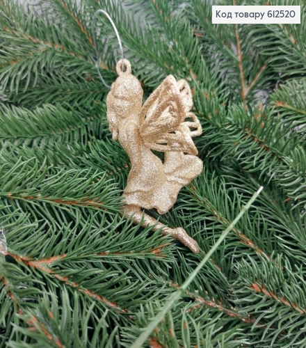 Новогодняя фигура Блеск Фея на цветку КАПУЧИНО, 11*10см, Украина 612520 фото 1