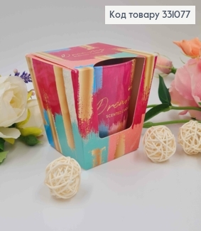 Аромасвічка стакан DREAMS, рожева  115г/30год. 331077 фото