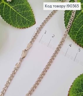 Цепочка родованная, плетение Нонна, шир. 3мм, дл. 60см, Xuping 190365 фото
