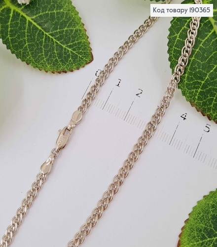 Цепочка родованная, плетение Нонна, шир. 3мм, дл. 60см, Xuping 190365 фото 1