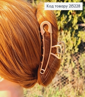 Краб металл БУЛАВКА 10,5см  золотого  цвета 215228 фото