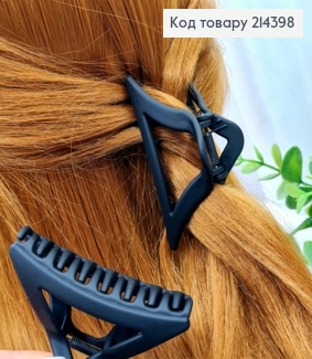 Краб пластик, матовый, "Треугольный", 7,5см, Черного цвета 214398 фото