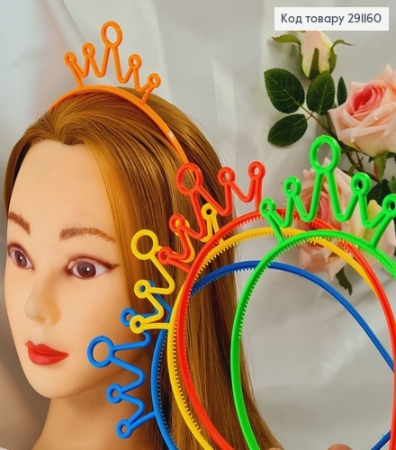 Обруч пластик Корона, в ассорт. 291160 фото 1