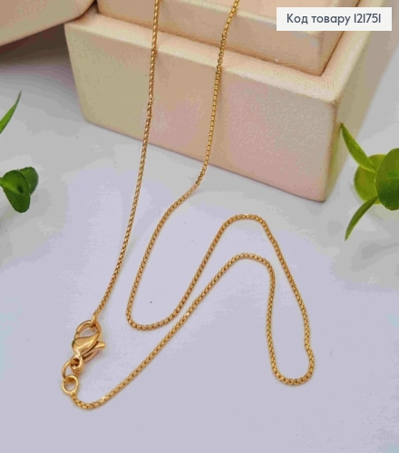 Цепочка ЯКОРНОЕ плетение, ширина 1мм, длина 45см, Xuping 18К 121751 фото 1