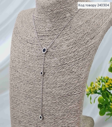 Цепочка тоненькая, с подвесками Римские часы, 40+5см сталь Stainless Steel 240304 фото 2