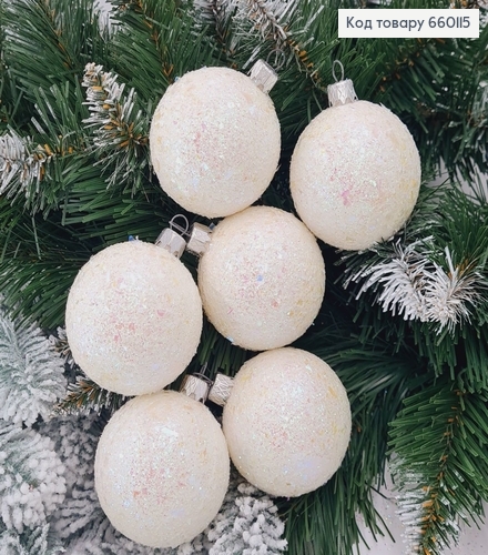 Набір куль 60мм Луска БІЛА 6шт/уп, Україна 660115 фото 1