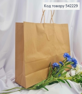 Пакет бумажный 42*31*12см Крафт 542229 фото
