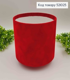 Коробка велюровая, БОРДОВОГО цвета, 17,5*20,5см 521025 фото