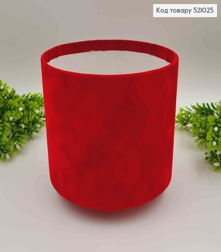 Коробка велюровая, БОРДОВОГО цвета, 17,5*20,5см 521025 фото 1