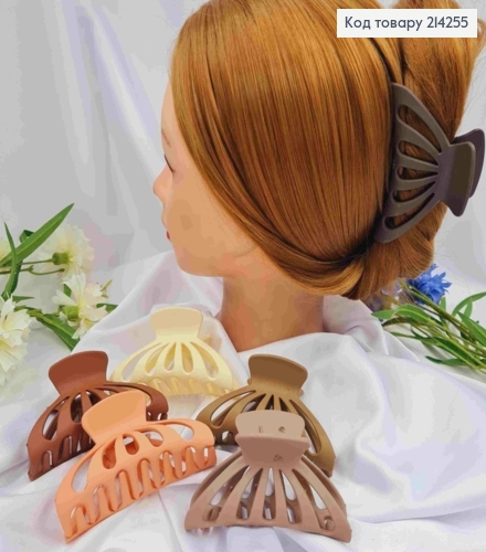 Краб пластик, матовый, треугольный "Мушля", 9см, цвета в ассортименте 214255 фото 1