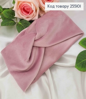 Повязка Велюровая РОЗОВО-ЛИЛОВАЯ 23*9,5см в ассор. 255101 фото