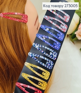 Заколка тік так дитяча  Бульки в ас.12 шт/уп. 273005 фото