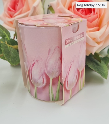 Аромасвечи стакан BISPOL Цветочное счастье 100 г / 22 часов, 72s-41 322017 фото 1