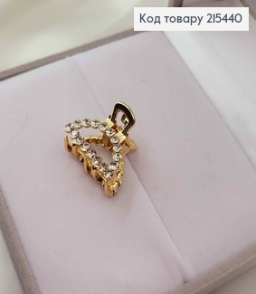 Краб металл, Дуга в камнях, золотого цвета, 2см 215440 фото