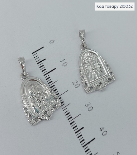 Иконка "Божа мать" медсплав Xuping 1,5*1см 210032 фото 1