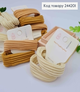 Резинка на планшетке (2шт), 4см, Бежевый цвет в ассортименте 244201 фото