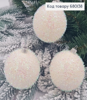 Набір іграшок 80мм Їжачок БІЛИЙ 3шт/уп, Україна 680138 фото