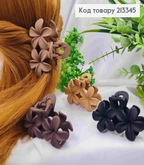 Краб пластик матовый "Гавайский Цветок", 8см, Пастельные цвета в ассортименте. 213345 фото