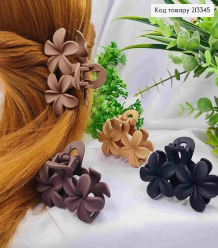 Краб пластик матовый "Гавайский Цветок", 8см, Пастельные цвета в ассортименте. 213345 фото 1