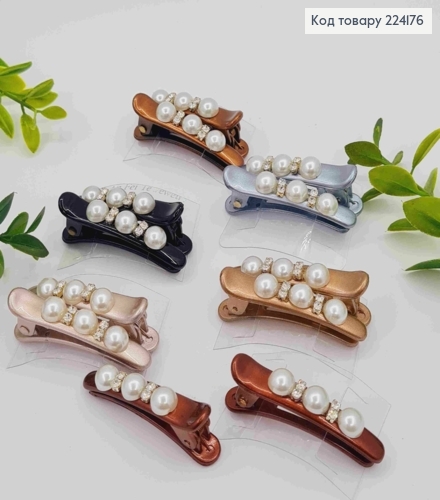 Набір: заколка стріла (2шт/уп), з Бусинами та Камінцями, 5см, Кольори в асортимнеті 224176 фото 1