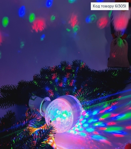 Лампа двухсторонняя вращающаяся  цветная 613051 фото 1